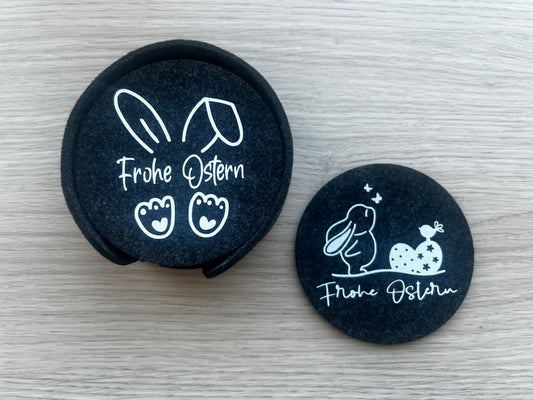 Filz-Untersetzer „Frohe Ostern“ – stilvolle Osterdeko für deinen Tisch 🐰