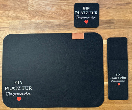 Tischset „Ein Platz für Herzensmenschen“