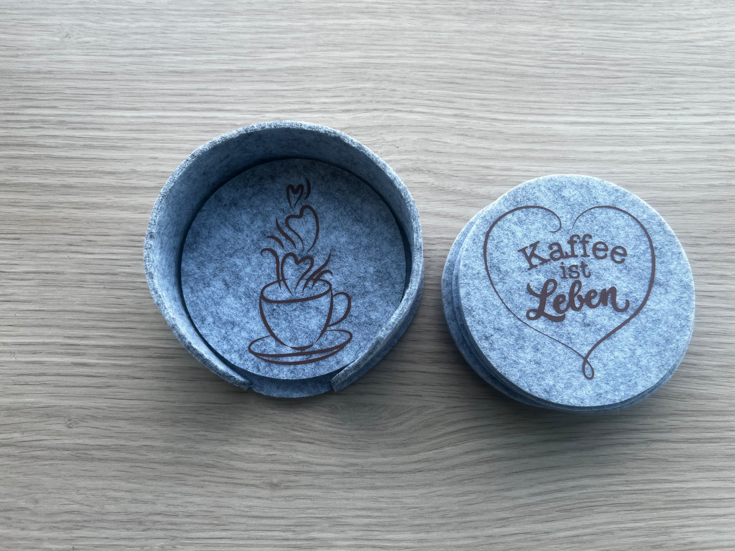 Filz Untersetzer Set „Kaffee Sprüche“ ☕️