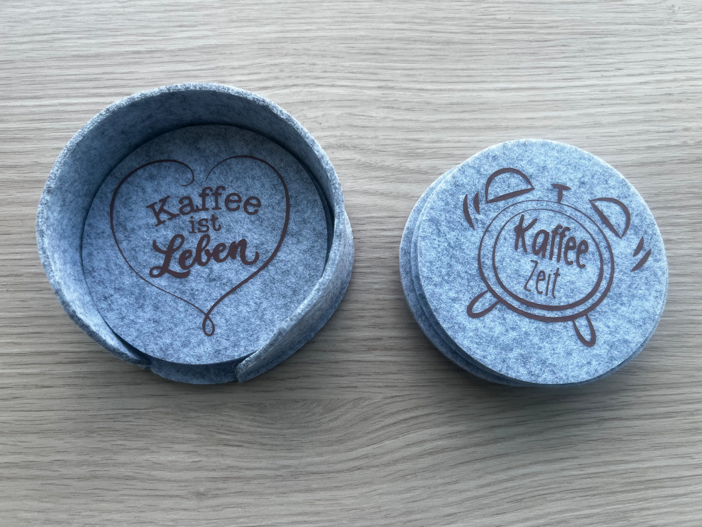 Filz Untersetzer Set „Kaffee Sprüche“ ☕️