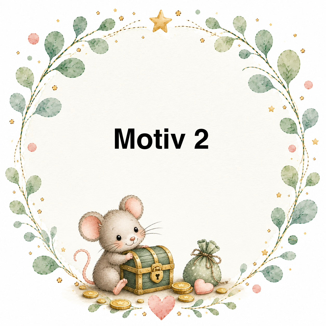 Personalisierte Spardose „Meine ersten eigenen Mäuse“ 🐭✨