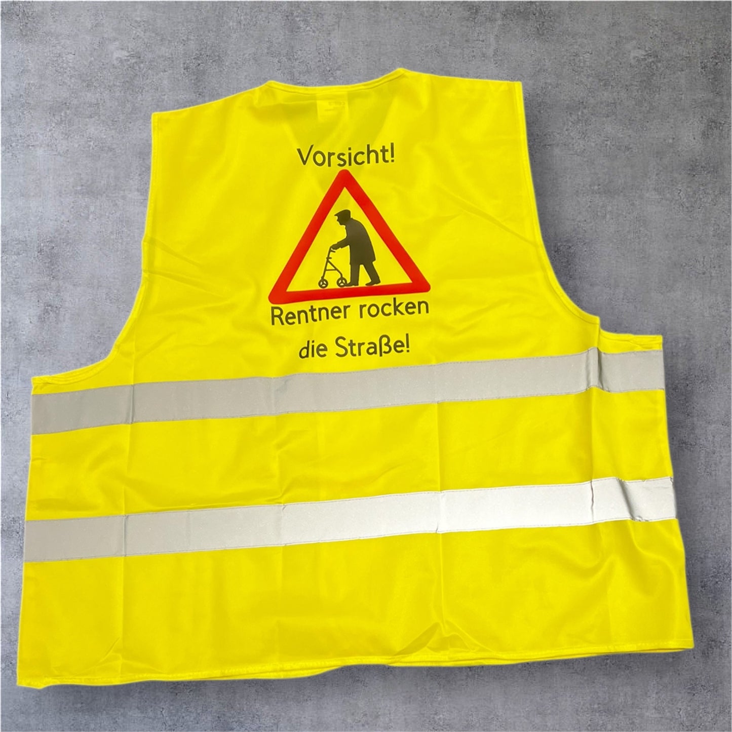 ⚠️ Vorsicht! Rentner rocken die Straße! – Warnweste mit Humor