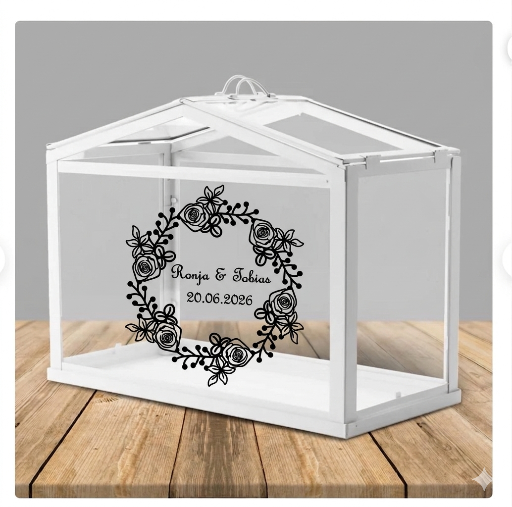 Personalisierter Hochzeitsaufkleber – Individuell mit Namen, Datum & Wunschdesign 👰🏼‍♀️🤵🏻‍♂️❣️