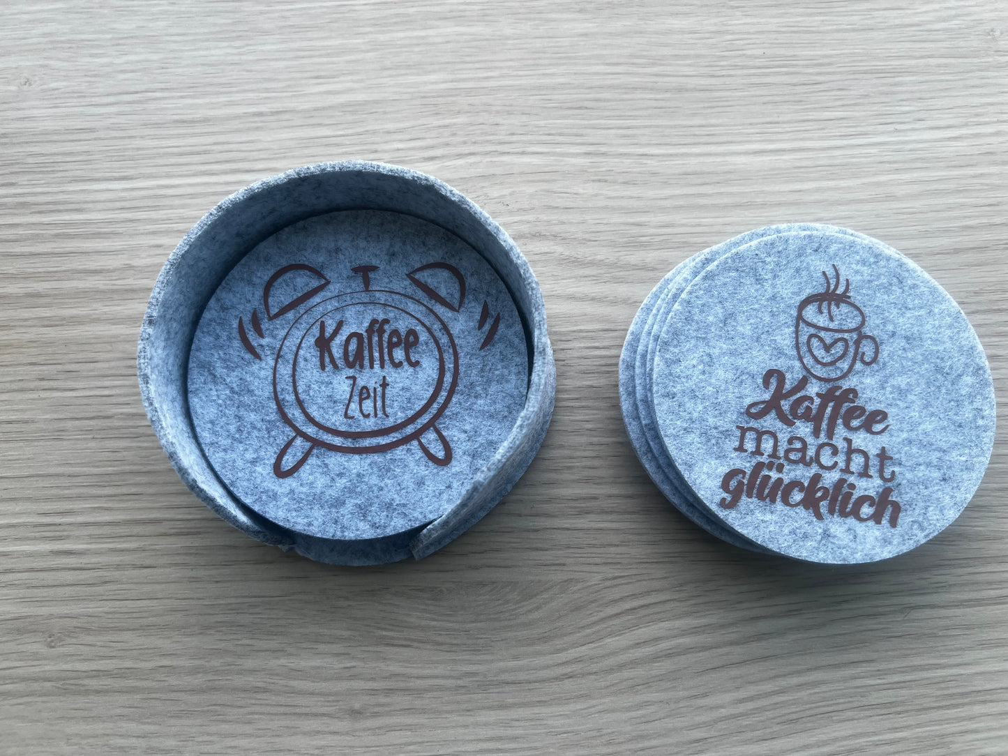 Filz Untersetzer Set „Kaffee Sprüche“ ☕️