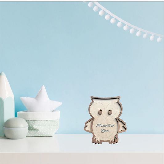 Mit Namen personalisiertes Holztier - Perfekt als Dekoration im Kinderzimmer❤️