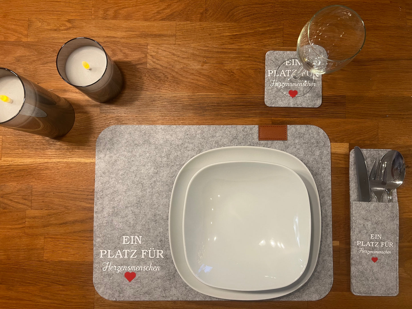 Tischset „Ein Platz für Herzensmenschen“