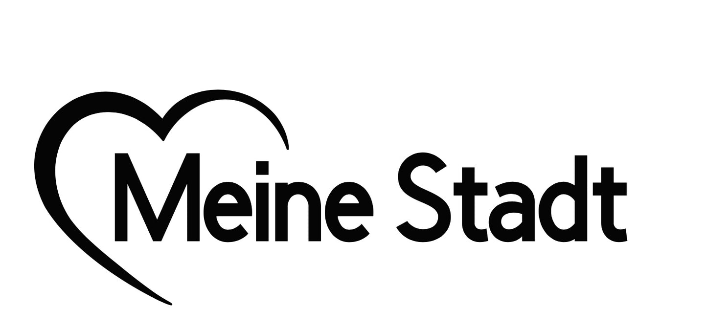 🚗❤️ Meine Stadt – Personalisierter Autoaufkleber