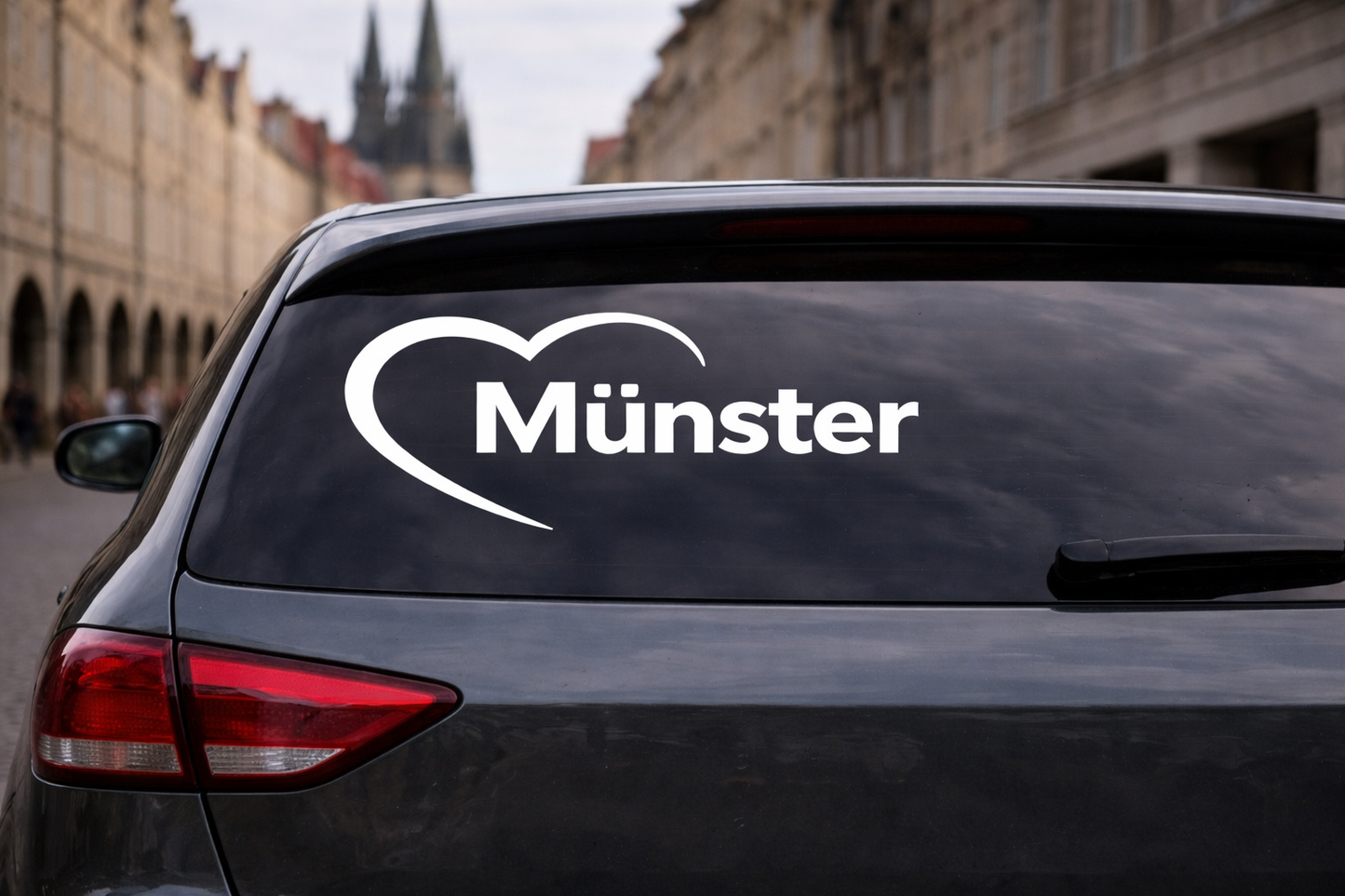 🚘 Zeig deine Liebe zu Münster ❤️– Autoaufkleber in 5 Designs