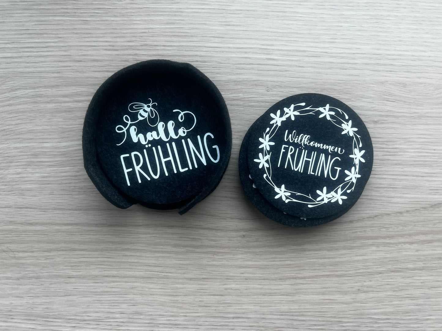 🌸 Frühlings-Untersetzer aus Filz – stilvoll & nachhaltig