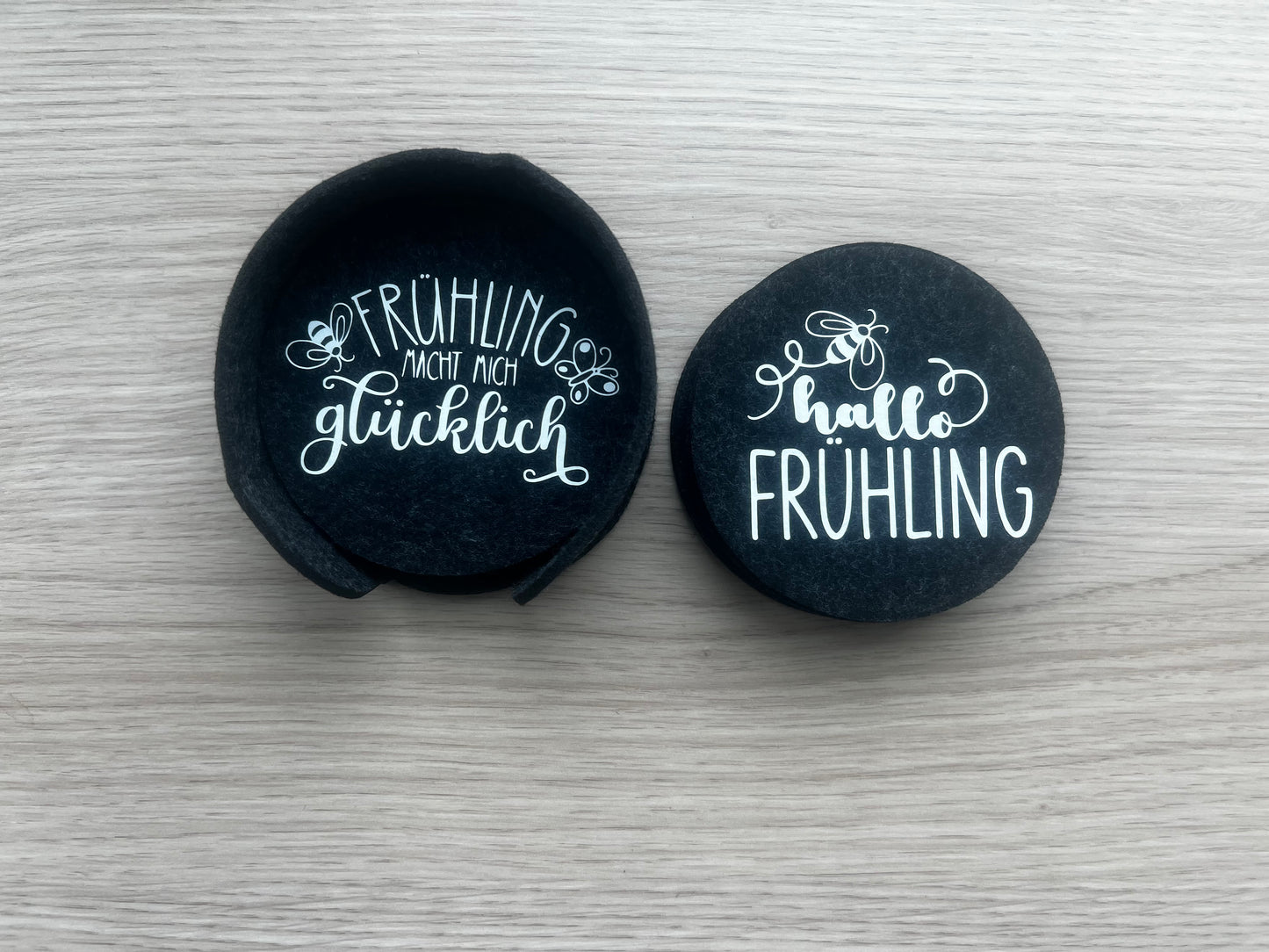 🌸 Frühlings-Untersetzer aus Filz – stilvoll & nachhaltig