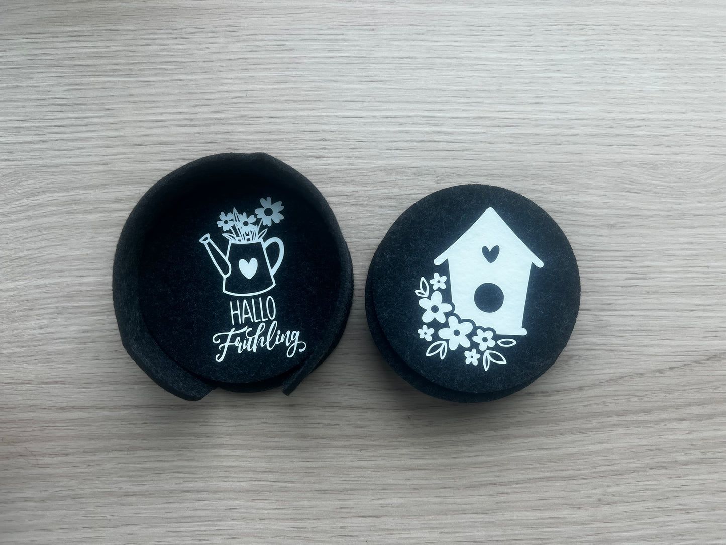 🌸 Frühlings-Untersetzer aus Filz – stilvoll & nachhaltig