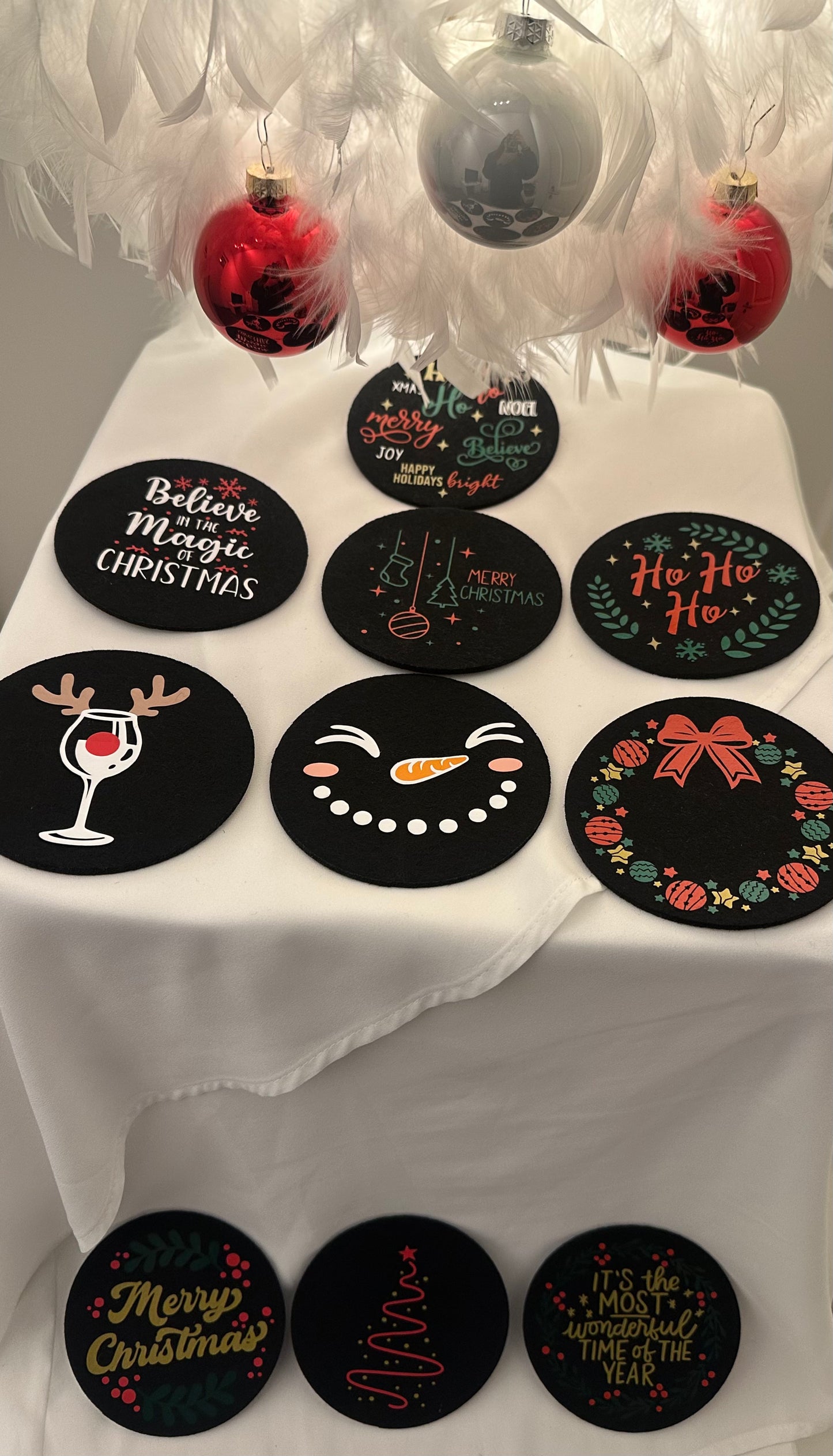 Untersetzer Weihnachten Color