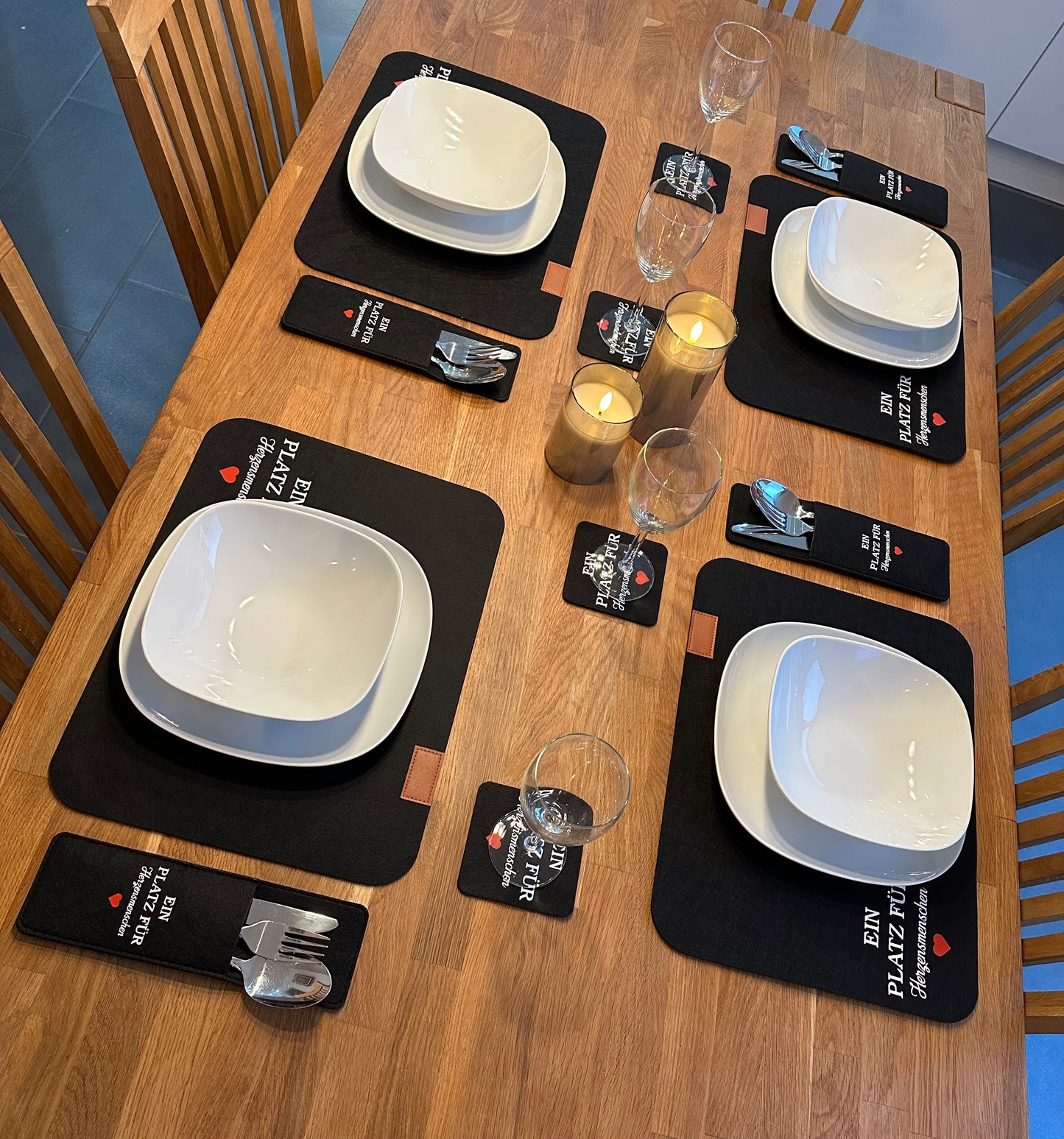 Tischset „Ein Platz für Herzensmenschen“