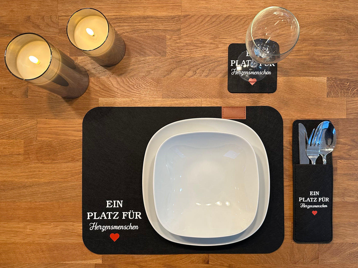 Tischset „Ein Platz für Herzensmenschen“
